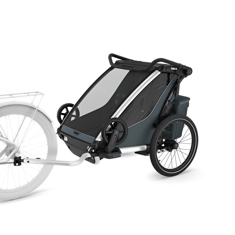 Thule Chariot Cross 2 double 1 or 2-seat multisport bike trailer dark slate
