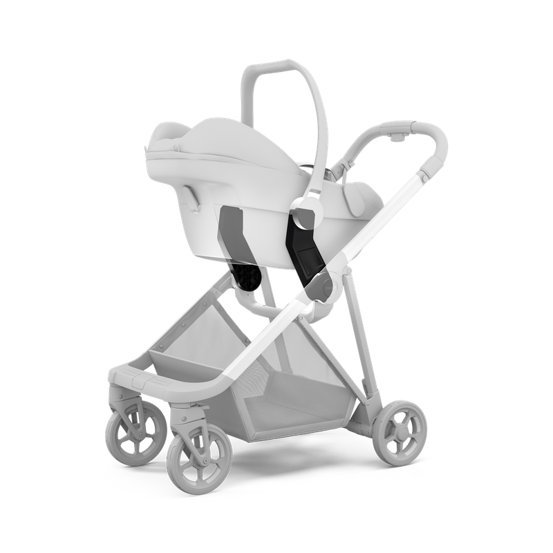Thule Shine city stroller misty rose pink on black