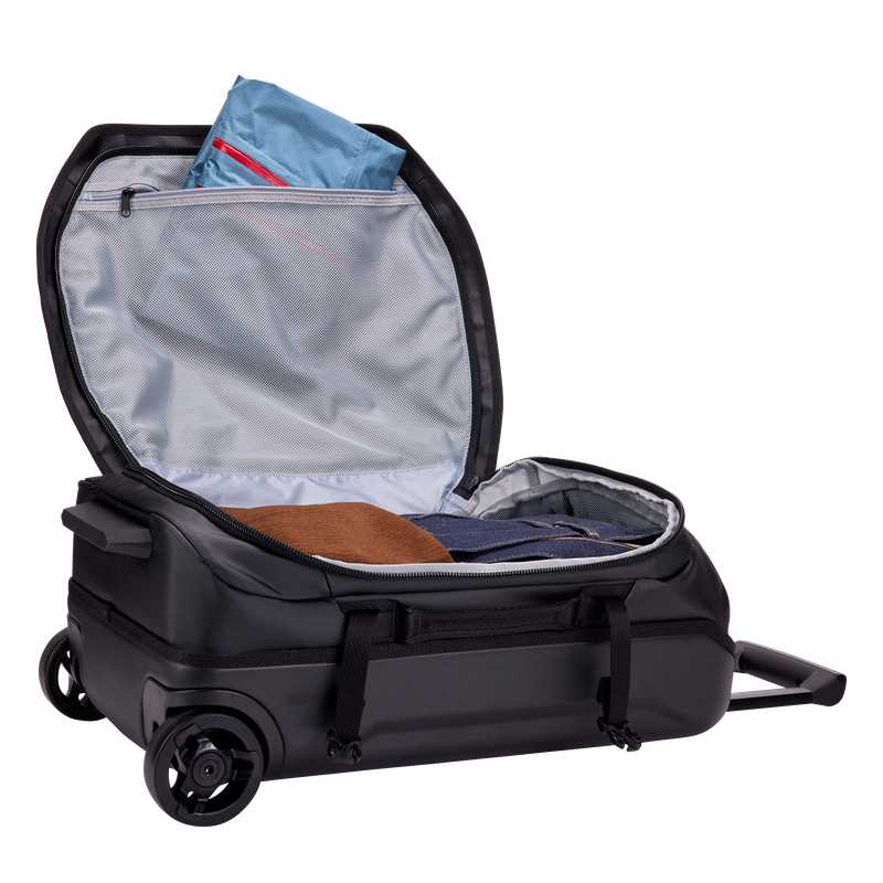 Thule Chasm carry on wheeled duffel suitcase black