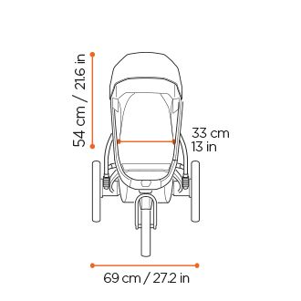 Thule Urban Glide 3 front dimensions