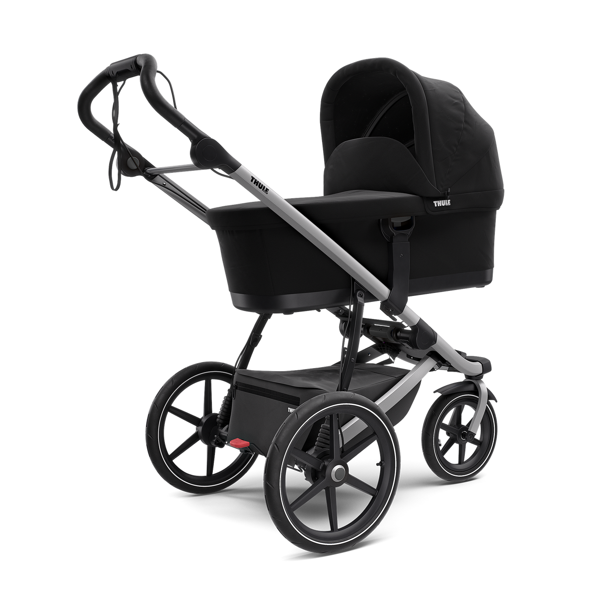 Thule Urban Glide 2 all-terrain stroller aluiminium/dark shadow with bassinet black