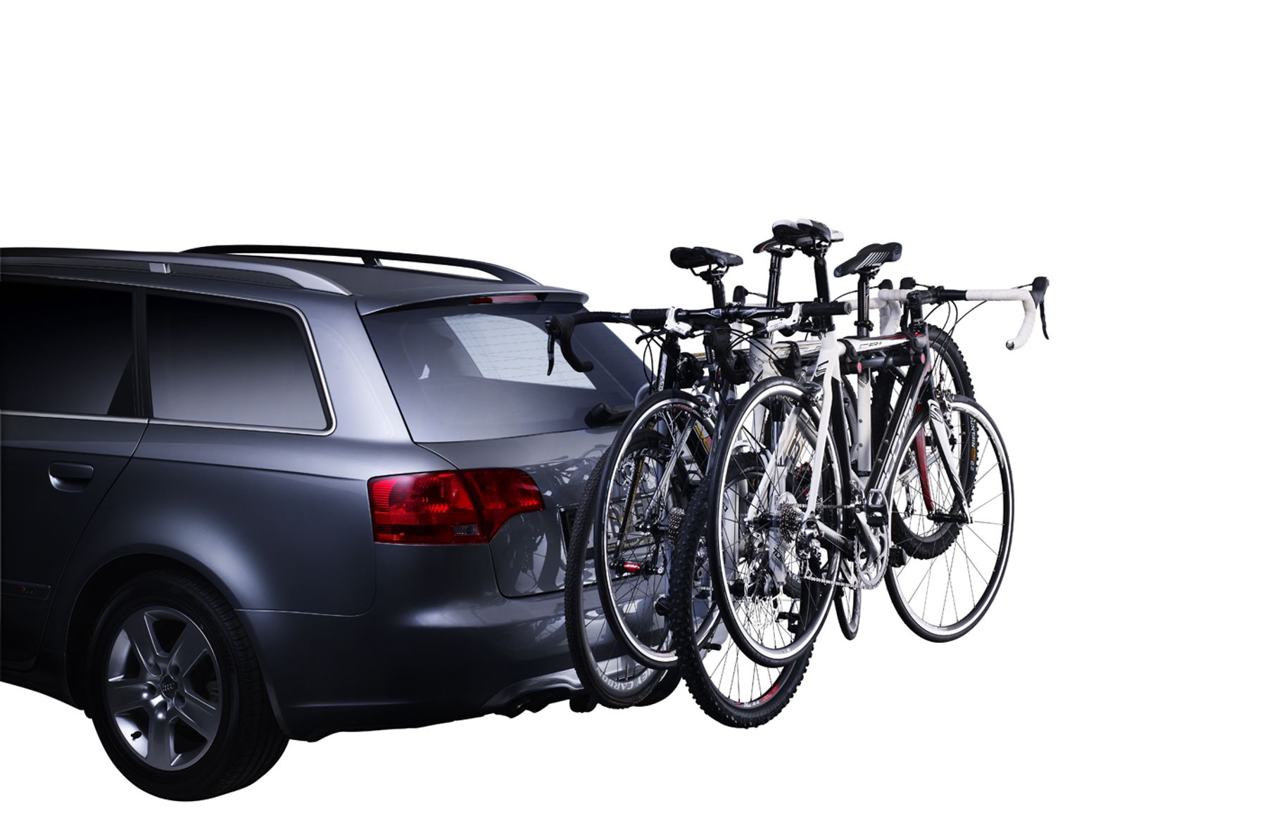 Four Bike Towbar Mounted Cycle Carrier Thule 9708 4 Cycle Rack 