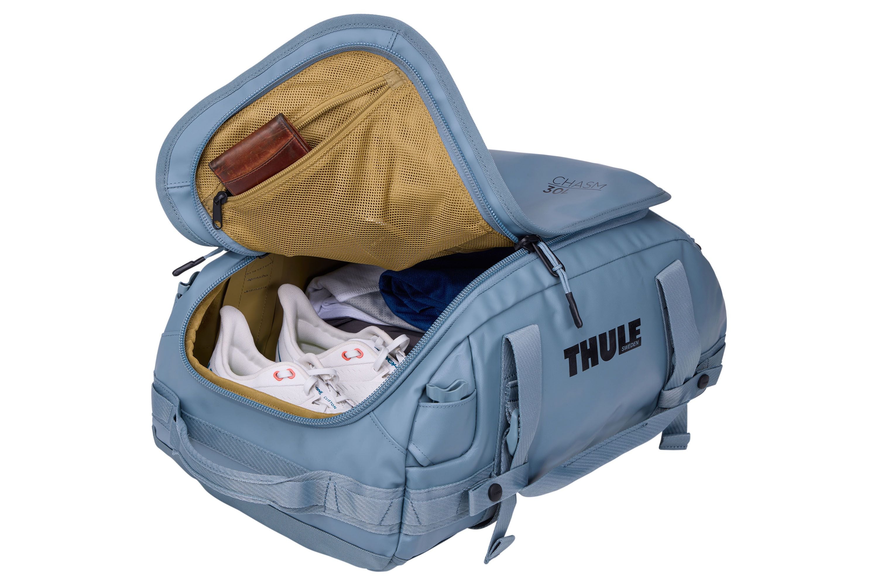 Thule Chasm 30L duffel pond gray