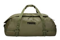 Thule Chasm 130L Duffel Bag olivine green and black - front