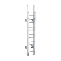 Thule Ladder Deluxe foldable double ladder 11 steps anodised gray