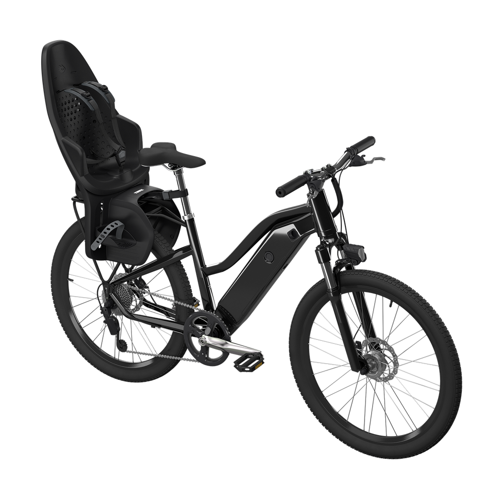 Thule Yepp 2 MIK HD rack mounted child bike seat midnight black