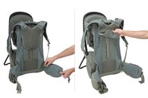 Thule Sapling Child Carrier Adjustable torso and hop belt Agave
