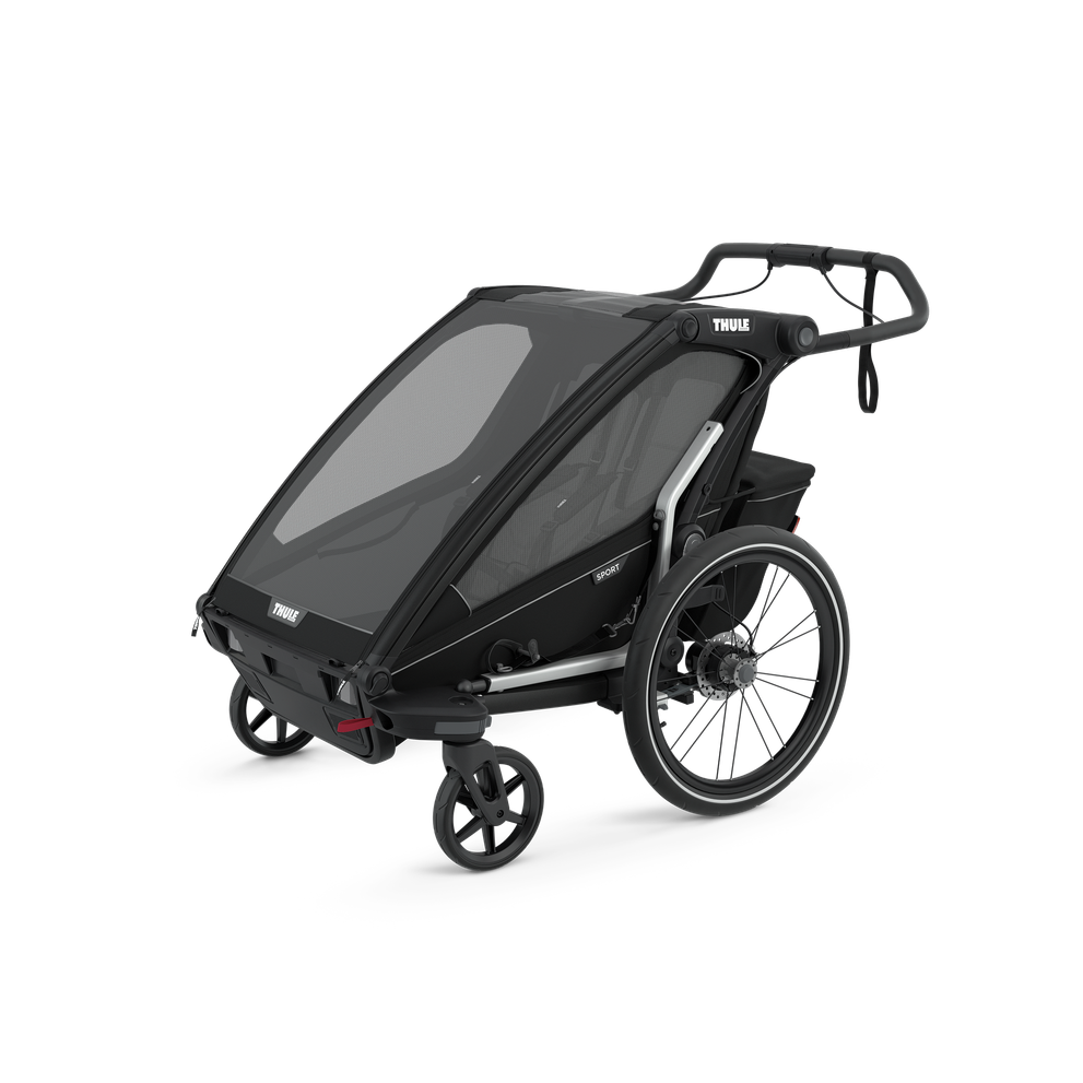 Thule Chariot Sport double 2-seat multisport bike trailer midnight black