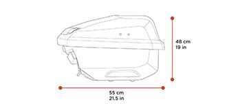 Thule Arcos XL dimension tech spec image