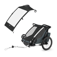 Thule Chariot Cross 2 double + Thule air purifier double
