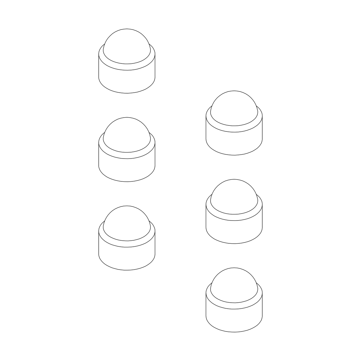 Cap Nut M6