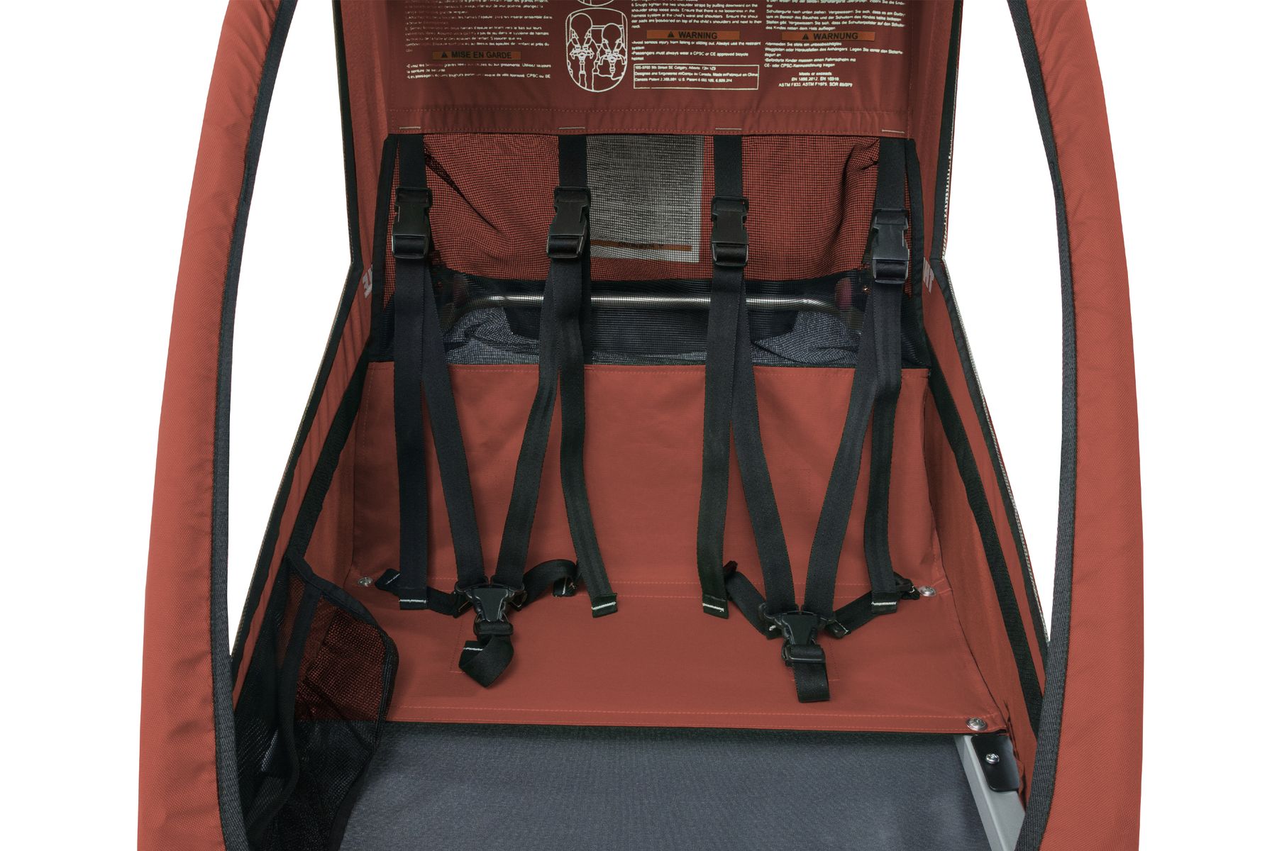 Bicycle trailer Thule Cadence Seats Hot Sauce Red