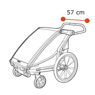 Thule Chariot Lite 2 - Shoulder width