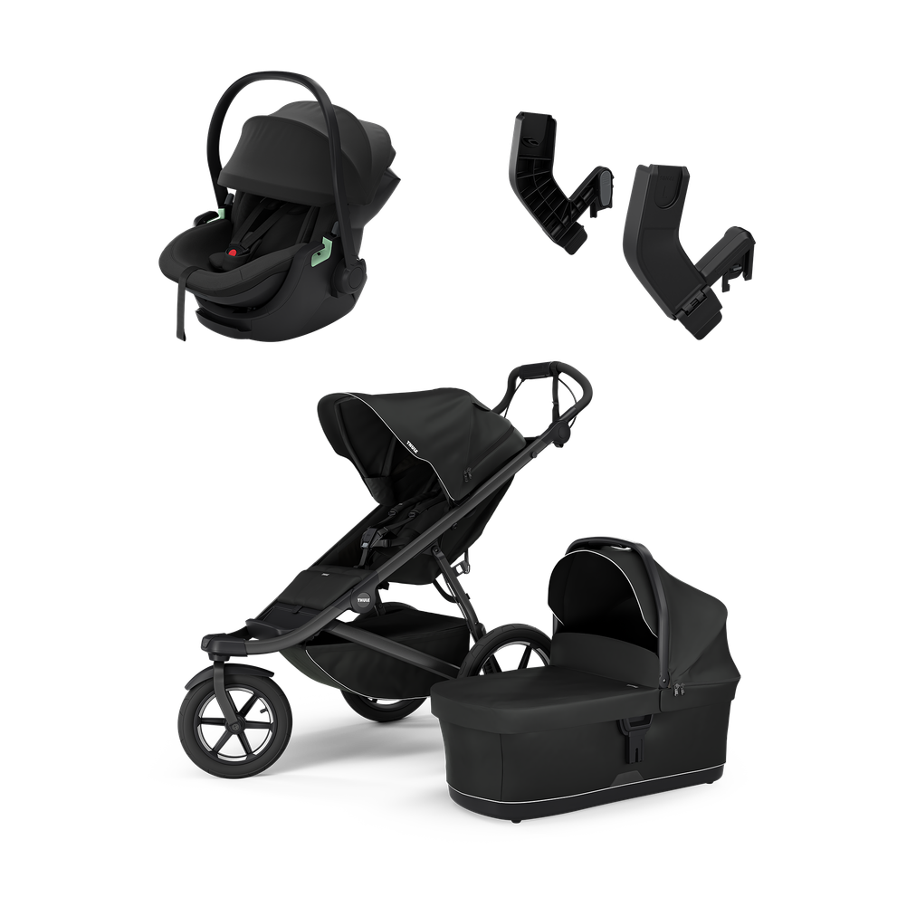 Thule Urban Glide 3 black & Thule Maple black newborn bundle