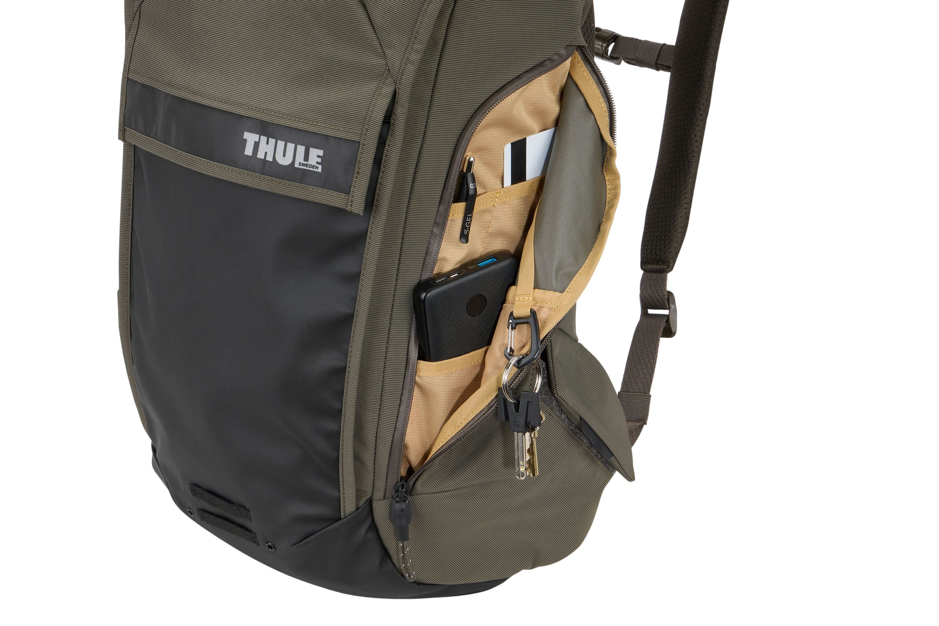 Thule Paramount commute bike backpack 20L mineral brown