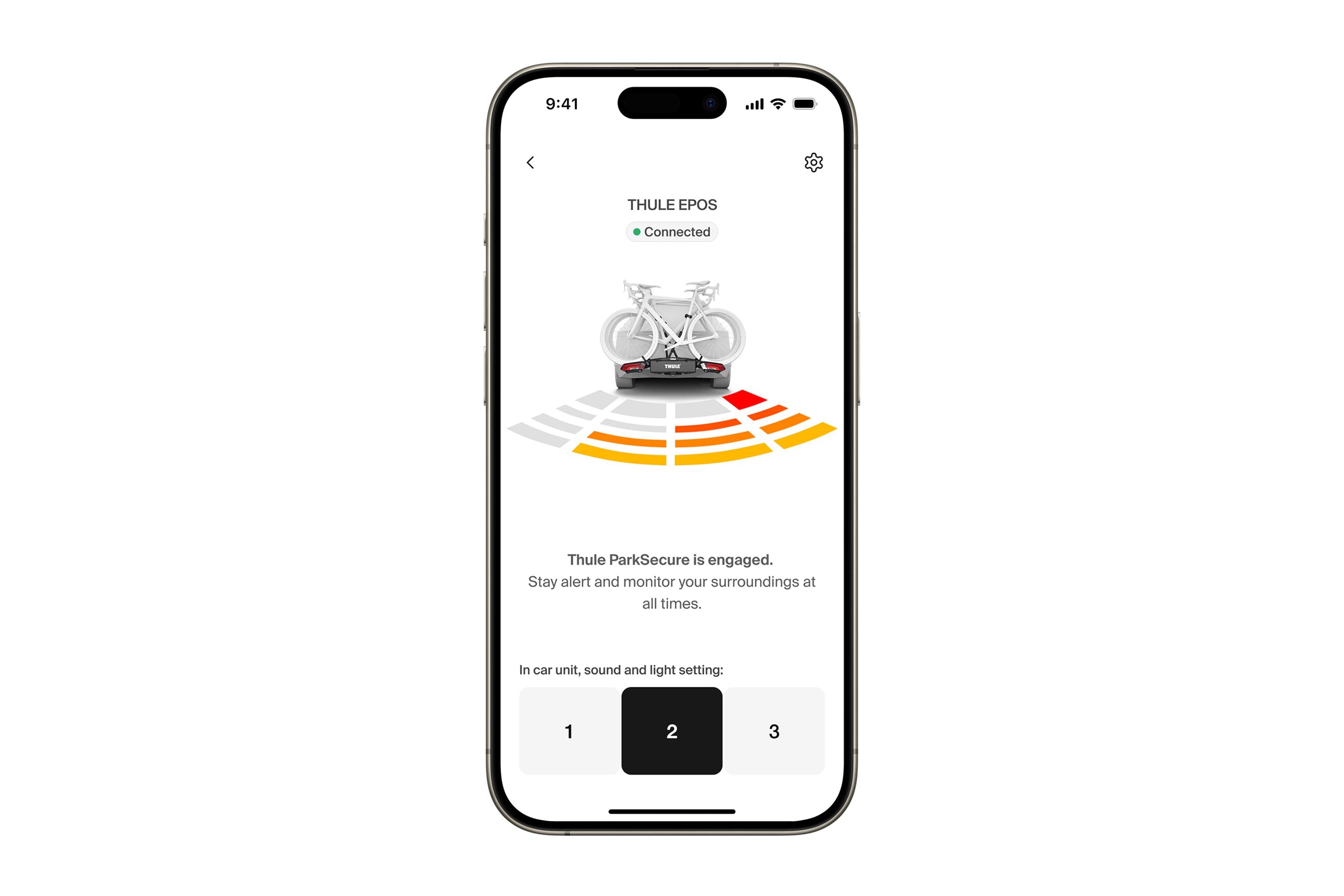 Thule Epos ParkSecure feature