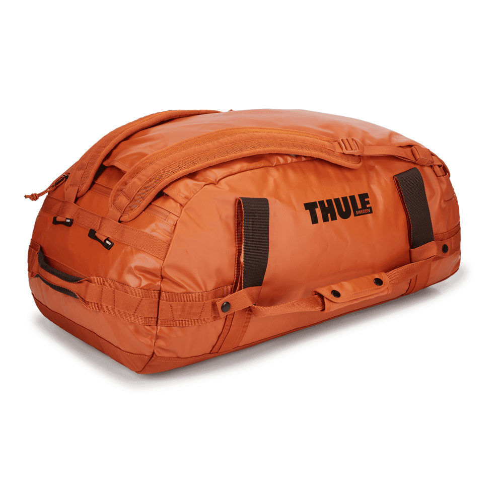 Thule Chasm 70L duffel bag autumnal orange