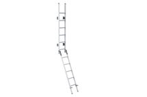 Thule Foldable Double Ladder Deluxe 11 Steps Anodised Gray - Open