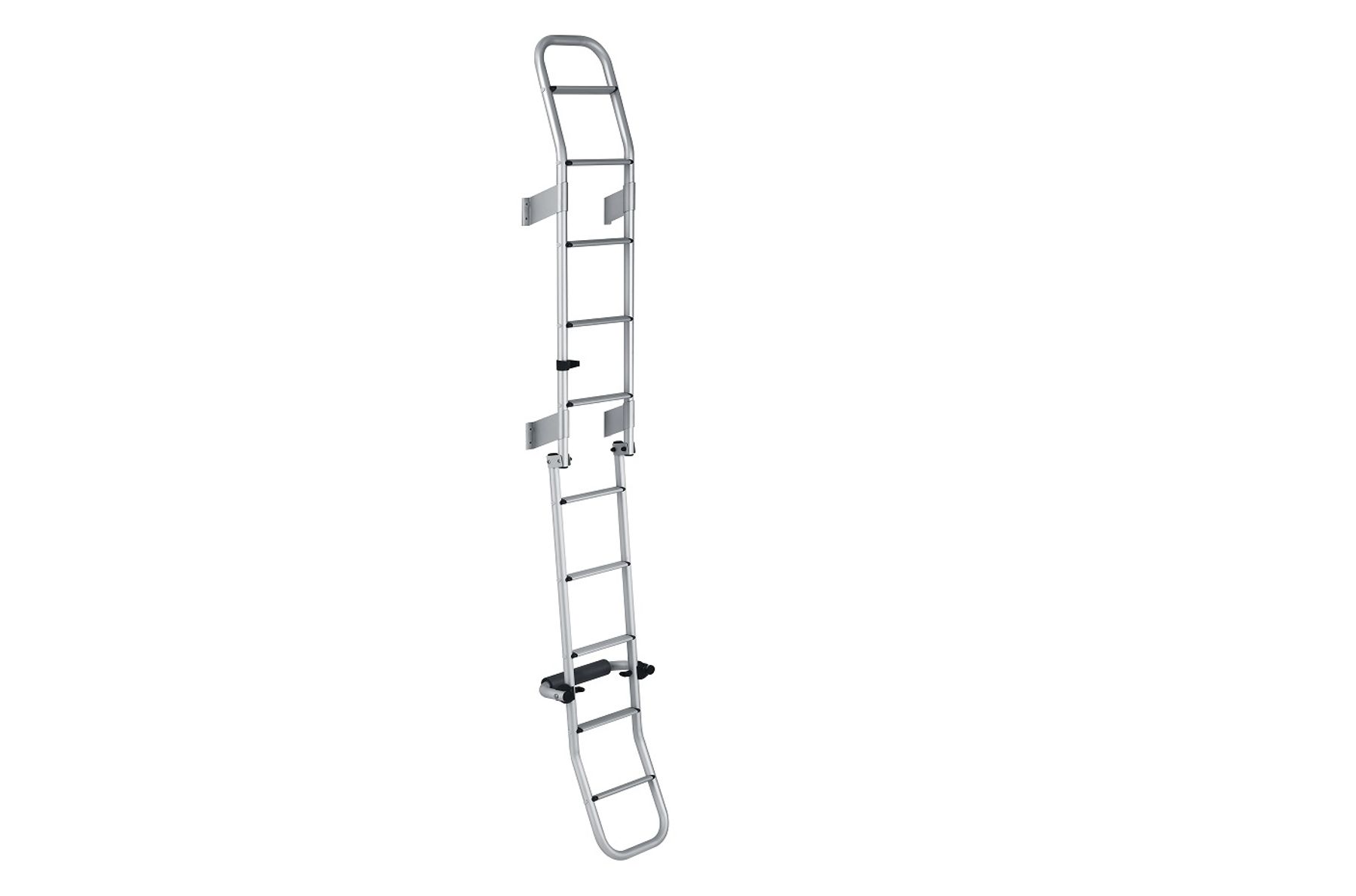 Thule Foldable Double Ladder 10 Steps Anodised Gray - Open