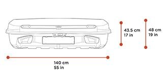 Thule Arcos L dimension tech spec image