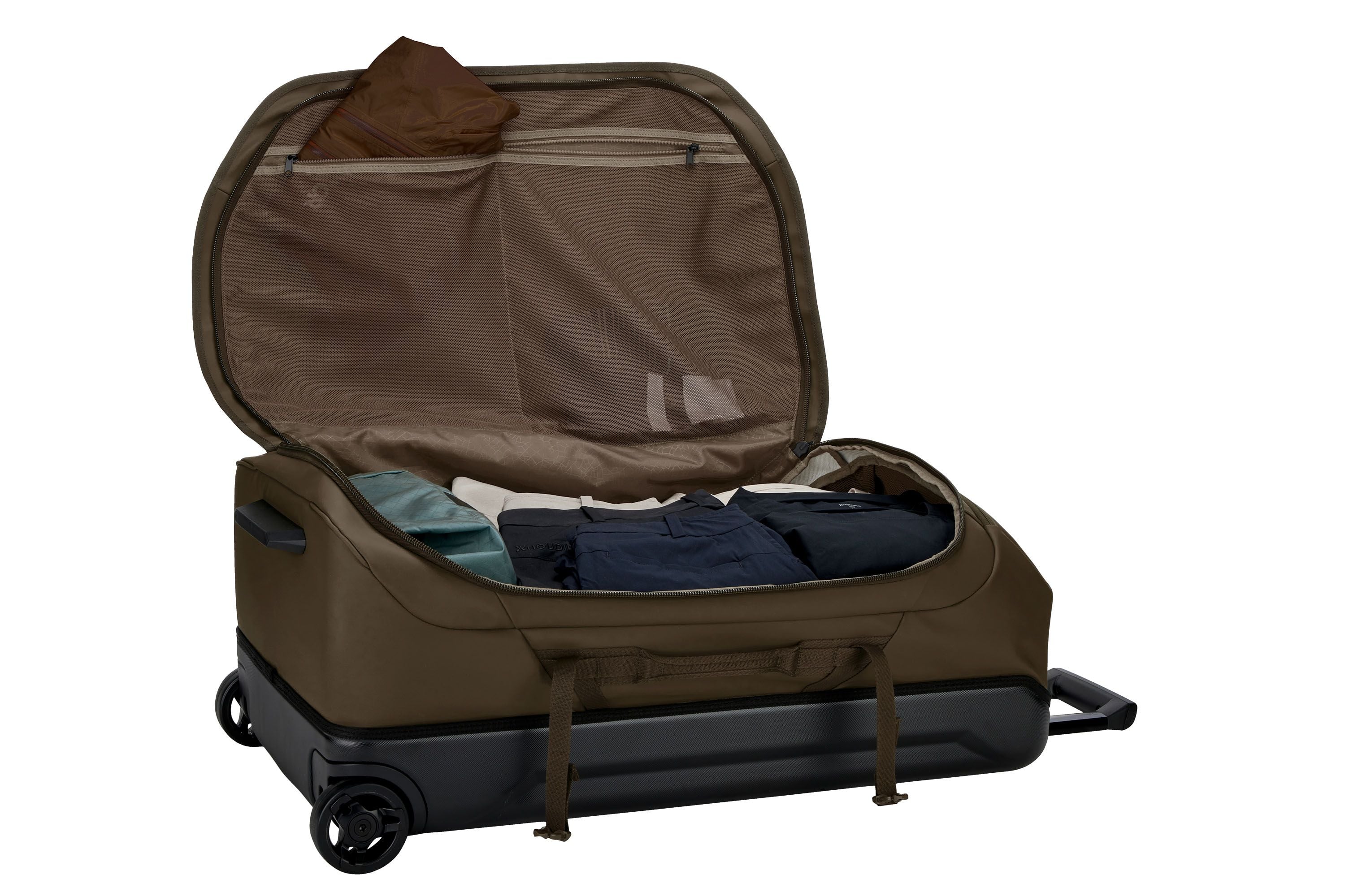 Thule Chasm wheeled duffel suitcase deep khaki
