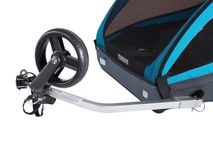 Thule Coaster XT 2-seat Bike Trailer Blue - Kit