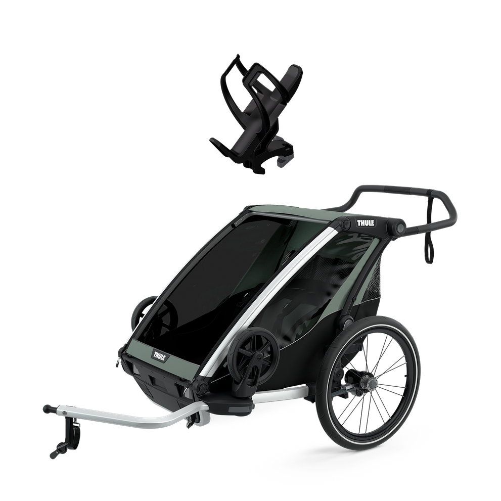 Thule Chariot Lite 2 + Thule Bottle Cage - Agave