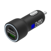 Quad Lock 48W dual car charger black