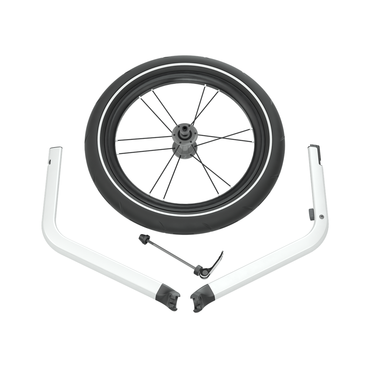 Thule Chariot all-terrain kit double aluminum/black