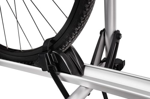Thule Lift V16 Manual Platform Motorhome and Caravan Bike Rack Anodised Gray - Wheel Holder Pump Buckle