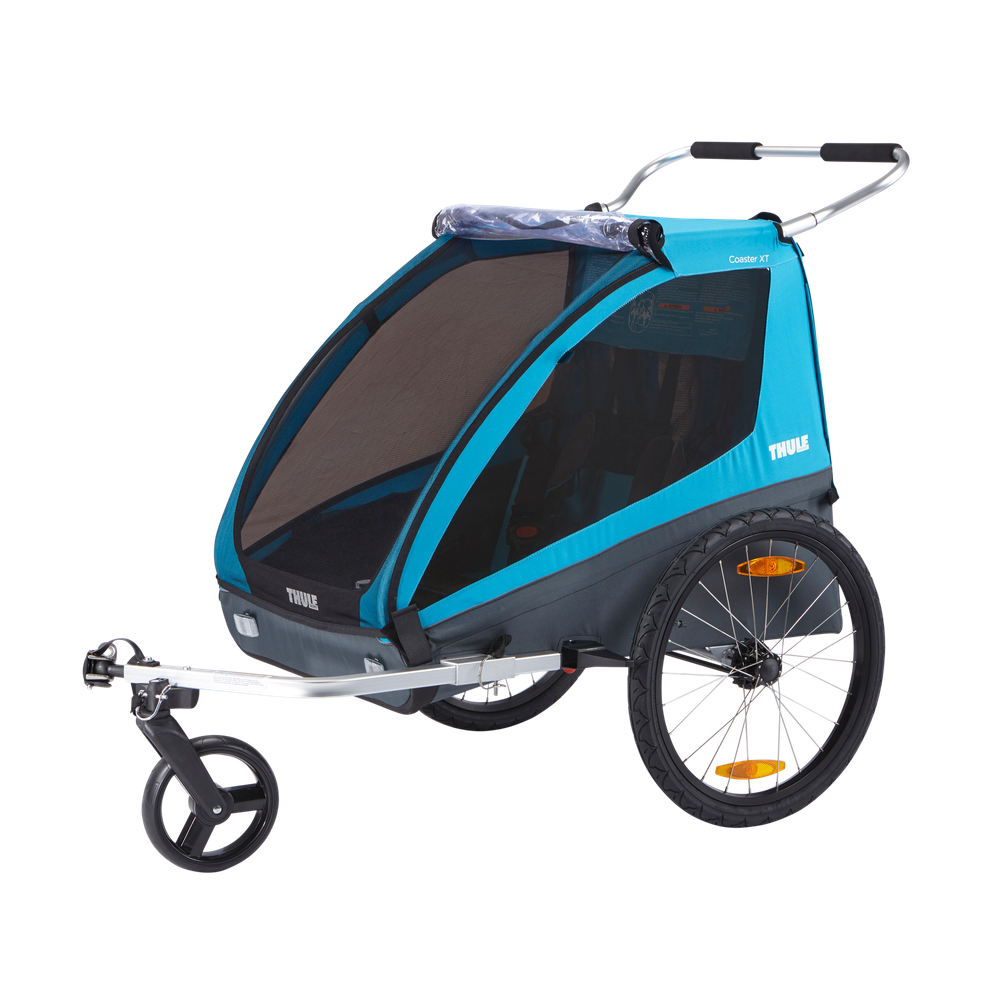 Thule Coaster XT 2-seat bike trailer blue
