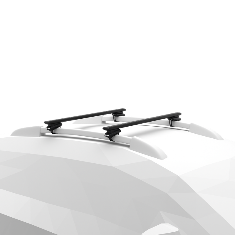 Thule oversized rail foot on Thule WingBar Evo black