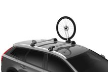 Thule 593 Wheel On Single Bicycle Wheel Carrier For Roof Rack Square Round 