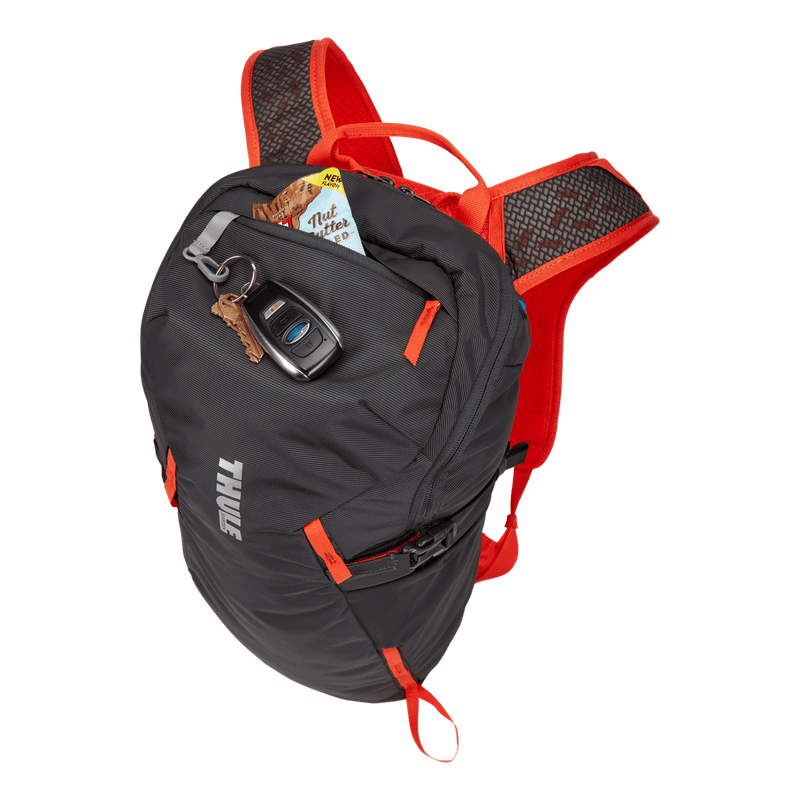 Thule AllTrail 15L hiking backpack obsidian gray /roarange orange