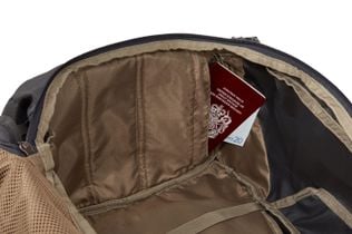 Thule Landmark 70L men's CashStash compartment