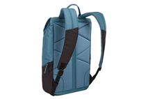 Back side of laptop backpack Thule Lithos 16L Blue
