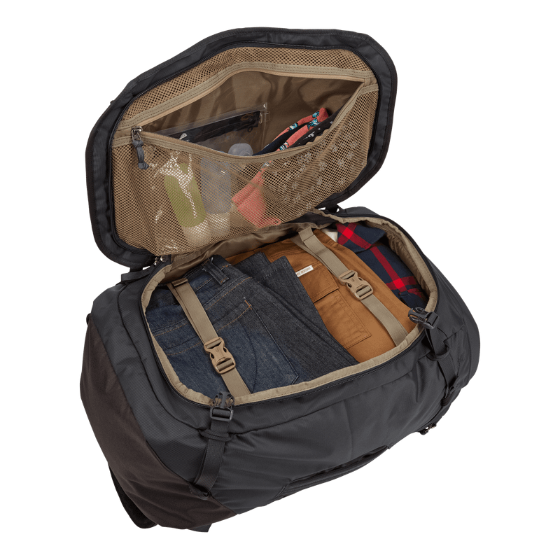 Thule Landmark 60L uni backpacking pack obsidian gray