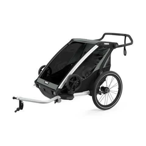 Thule Chariot Lite double 2-seat multisport bike trailer agave green