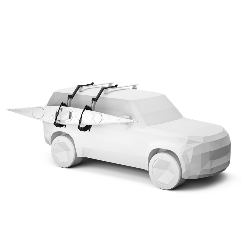 Thule Hullavator Pro kayak rack with lift assist aluminium