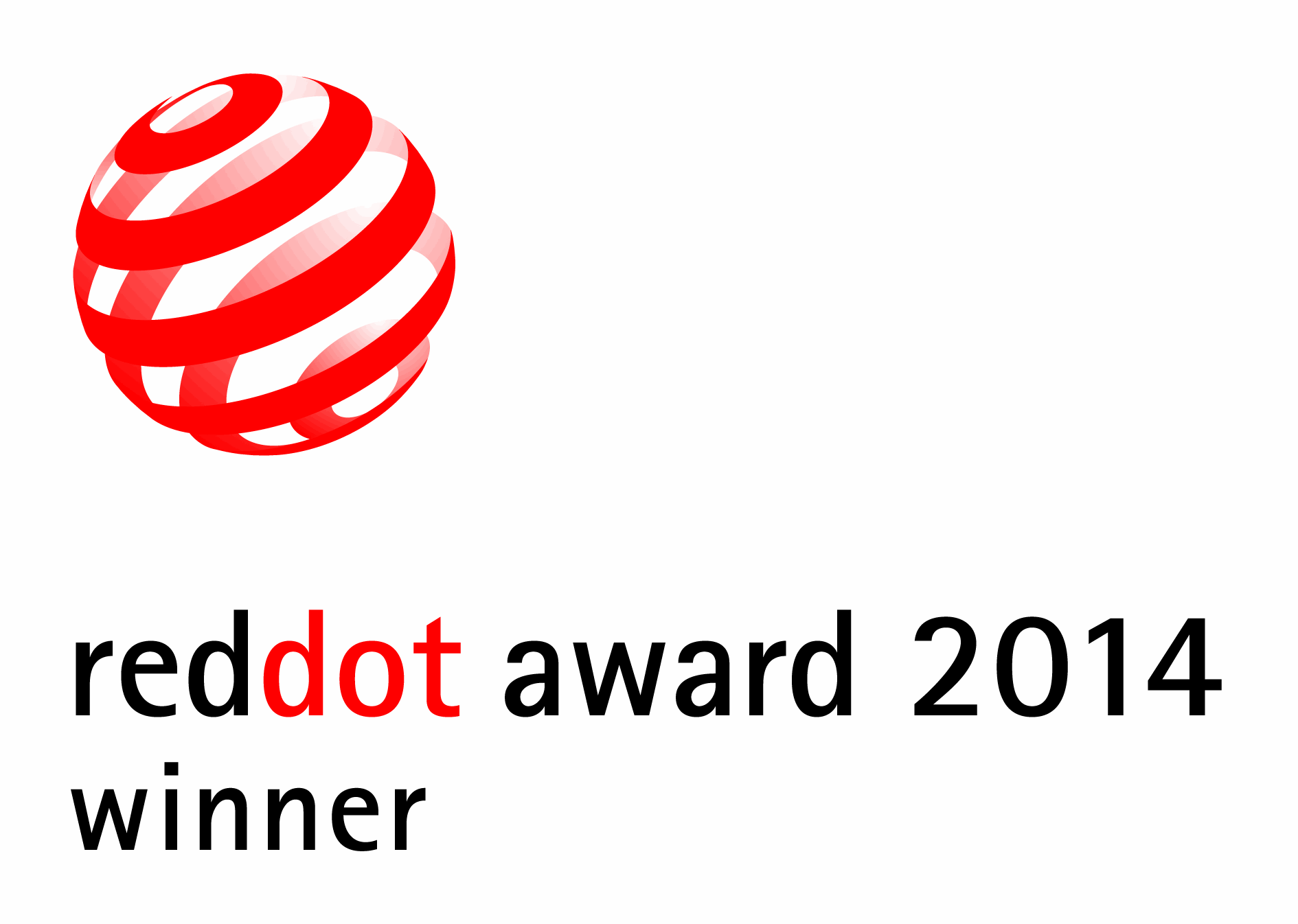 Red Dot design logo 2014 for awarded Thule product