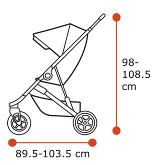Thule Spring length and height in cm