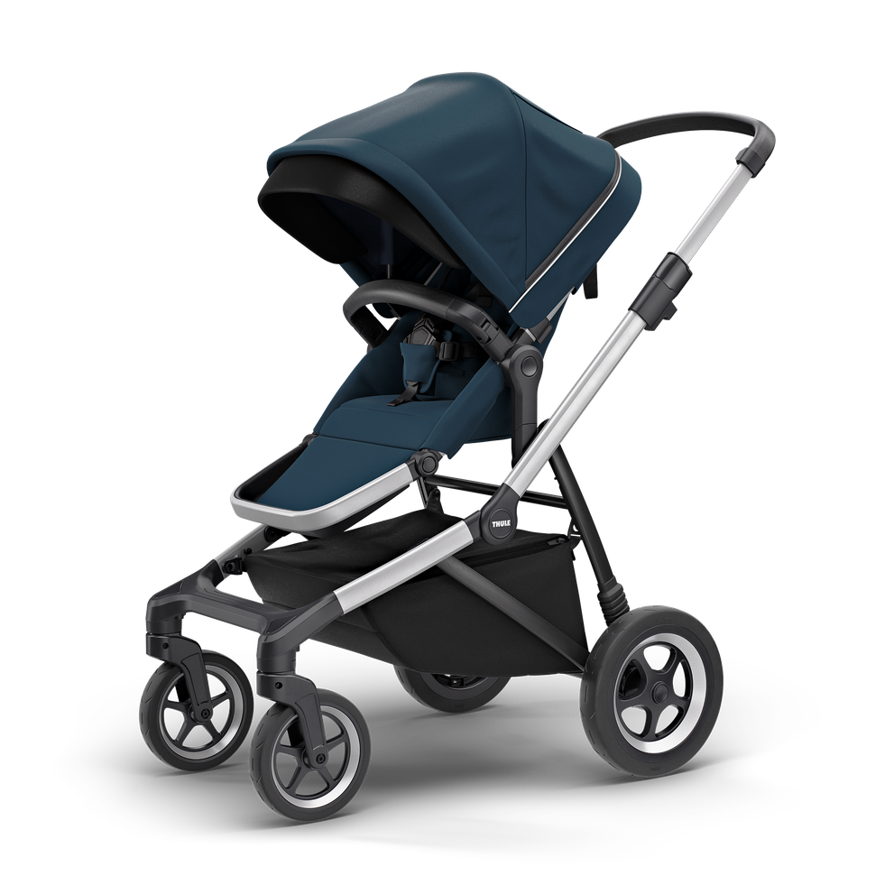 Thule Sleek city stroller aluminium/navy blue