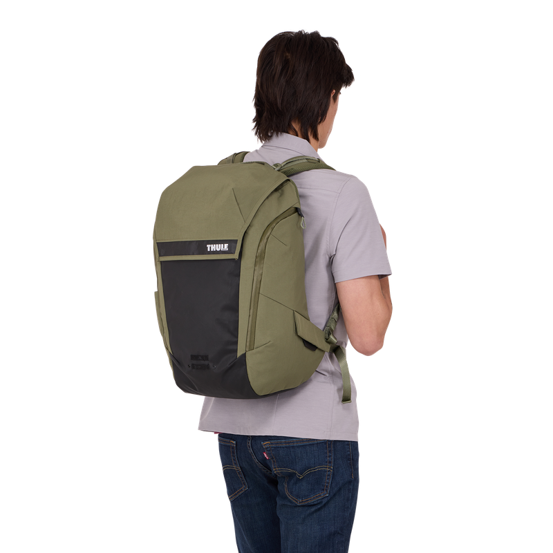 Thule Paramount bike commute backpack soft green 28L