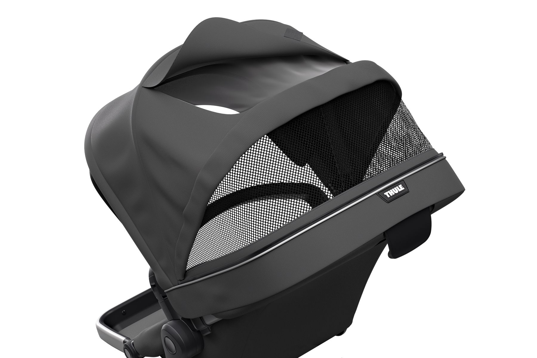 Thule Sleek Sibling Seat ShadowGrey - Adjustable canopy