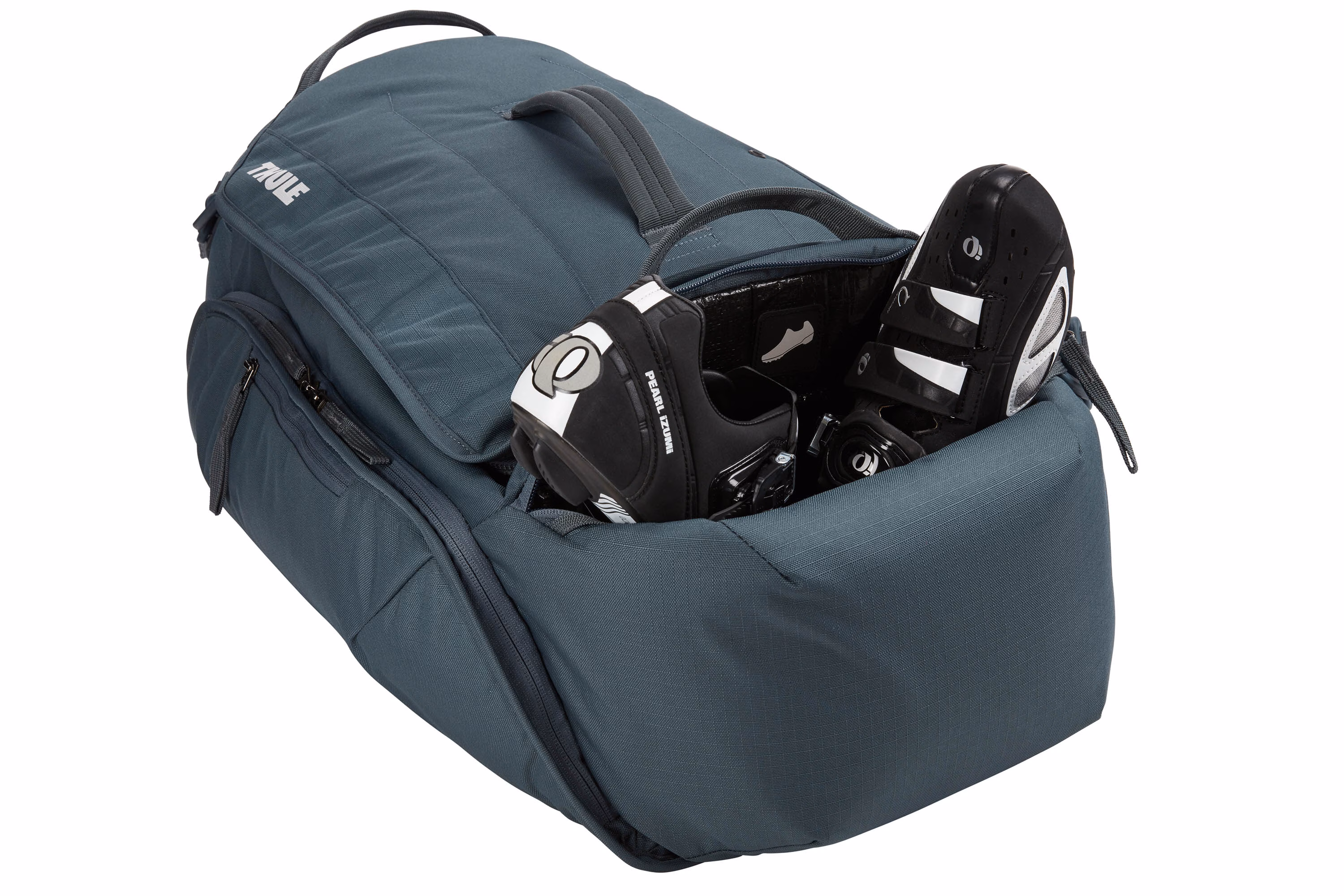 Thule RoundTrip Bike Duffel Dark Slatee 3204353 shoe pocket