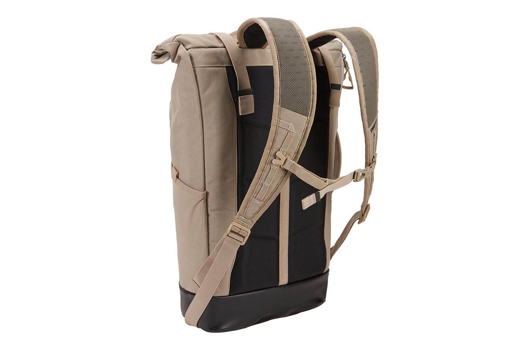 Back side of laptop backpack Thule Paramount 24L Latte