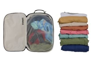 Thule clean/dirty packing cube medium gentle beige