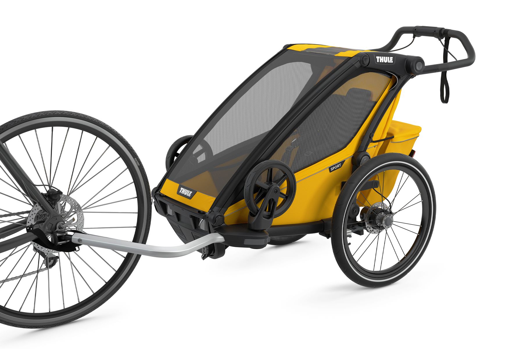 Thule Chariot Sport 1-seat Multisport Bike Trailer Spectra Yellow