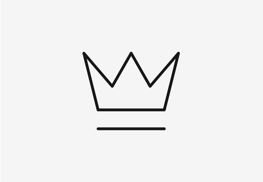 Tuoteuutisia ja tarjouksia symboloiva kuva, jossa on vuorattu kruunu