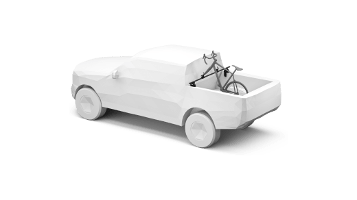 Trunk bike racks from the side